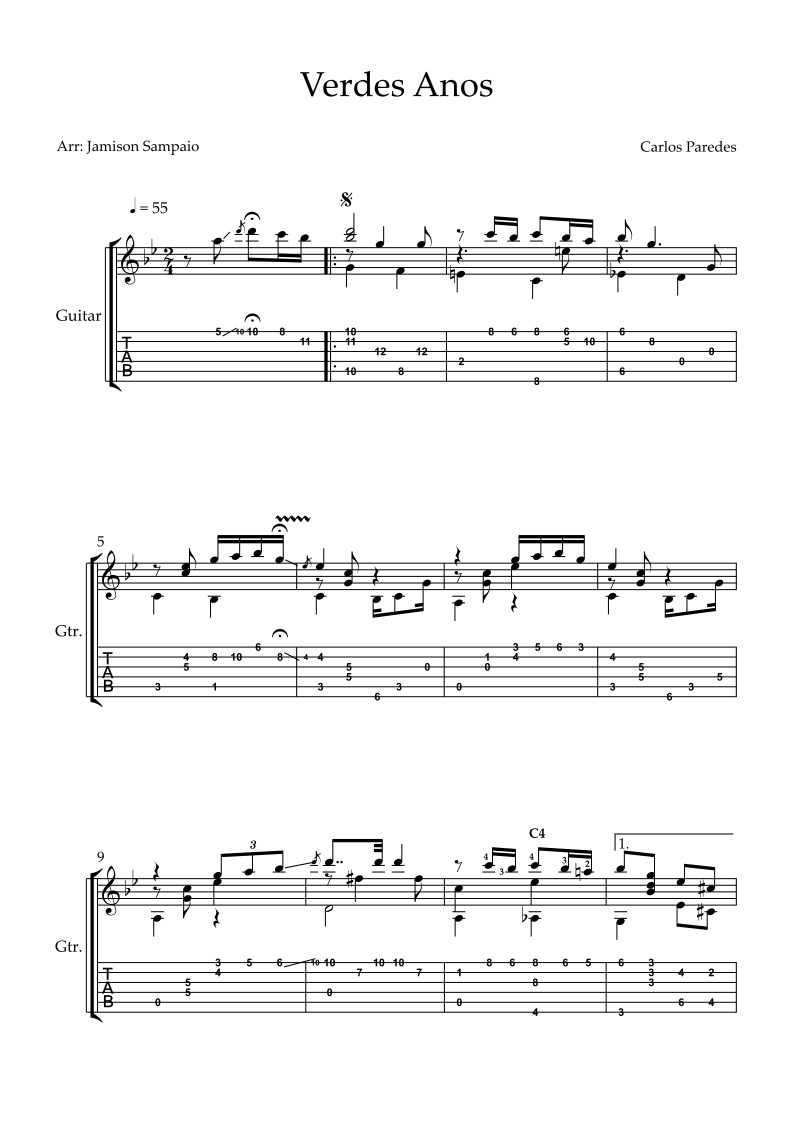 Verdes Anos página 1